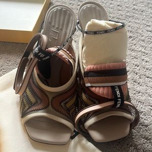 Fendi peep toe sandal